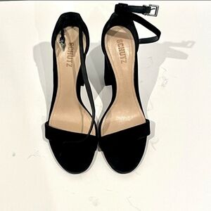 SCHULTZ WOMEN'S BLACK SUEDE SANDALS SIZE 8